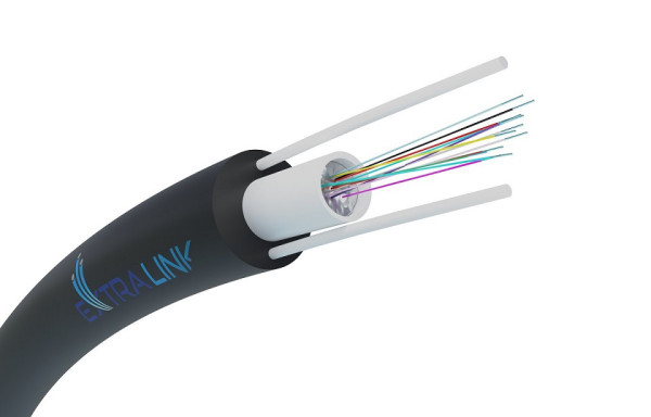 EXTRALINK 12F AERIAL FIBER OPTIC CABLE 5,2mm G.652D, 4km kotur ( 4026 )