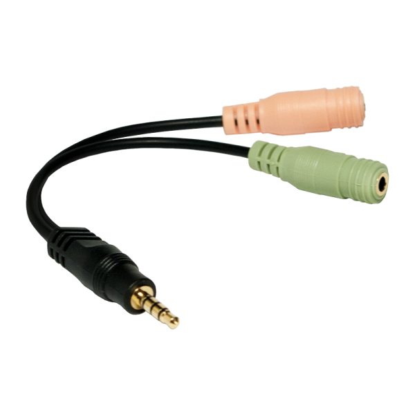 LogiLink Audio adapter 4-pin muški 3.5 mm stereo na 2x 3.5mm ženski ( 2750 )