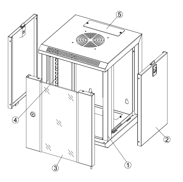 Safewell SMM 10''  312x300x350 sa policom i organizatorom kablova ( 4682 )