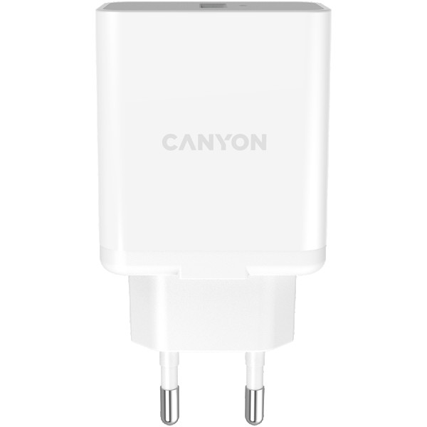Canyon, QC3.0 36W WALL Charger with 1-USB A   Input: 100V-240V, Output:  USB-A:QC3.0 36W (5V3A9V3.0A12V3.0A),  Eu plug  , Over- Voltage ,  