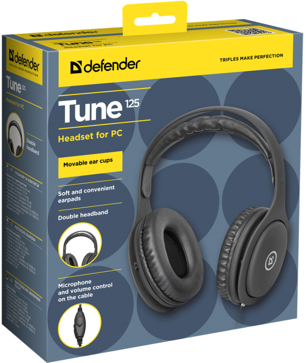 Slušalice Defender Tune 125 Crne