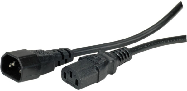 Secomp Value Monitor/UPS Power Kabl, IEC 320 C14 - C13, black, 1.0m ( 1648 )
