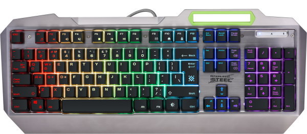 Tastatura Defender Stainless steel GK-150DL USB US Rgb