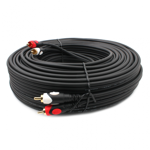 Kabl 2 RCA na 2 RCA bakarni JWD-AU06 30m
