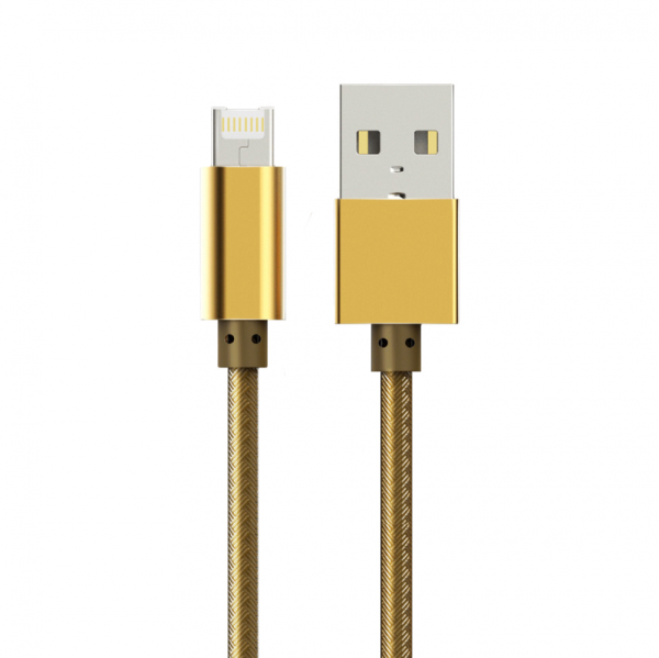 Data kabl LDNIO LC88 za iPhone lightning/micro USB zlatni 1m