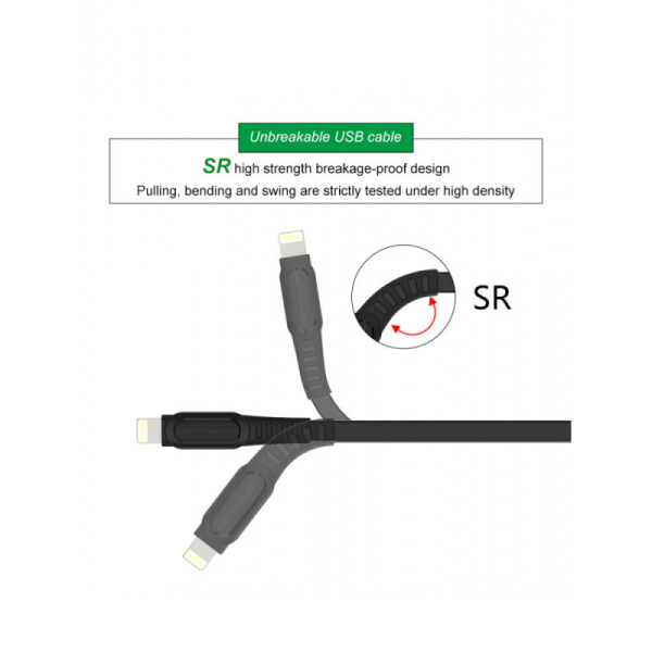 Data kabl KONFULON DC02C iPhone lightning crni 2m