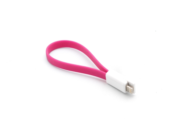 Data kabl iTRIM Magnetic za iPhone 5 pink 0,25m