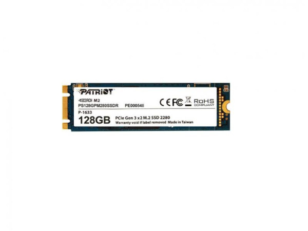 SSD M.2 NVMe 128GB Patriot P300 1600MBs/600MBs P300P128GM28