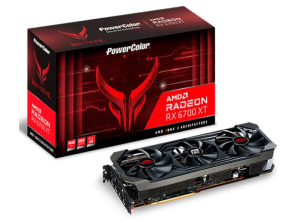 SVGA PCIE Power Color AMD Radeon 6700XT Red Devil AXRX 6700 XT 12GBD6-3DHE/OC