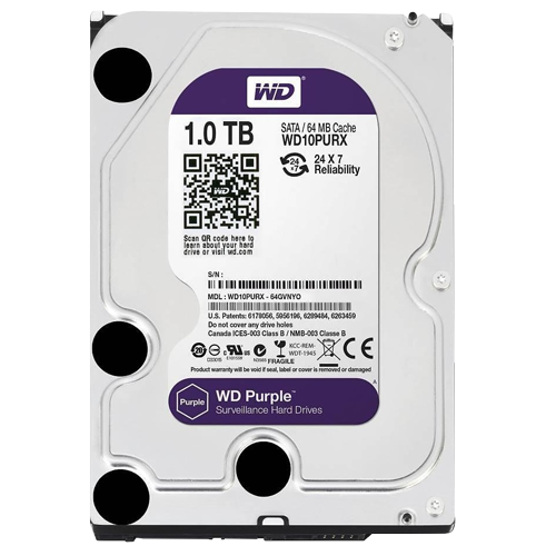 HDD WD 1TB WD10PURZ SATA3 64MB IntelliPower