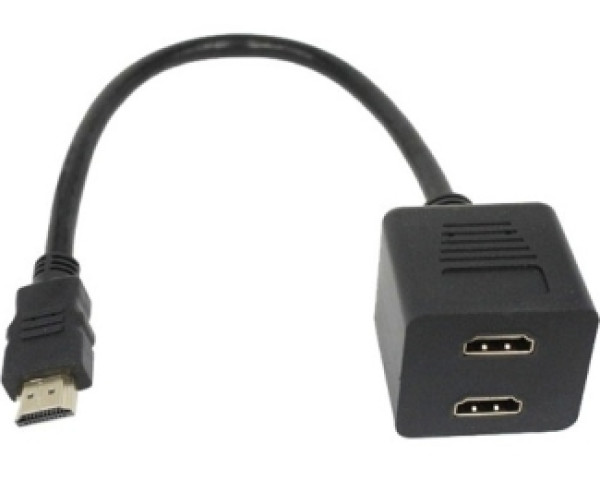 FAST ASIA Adapter HDMI - HDMI M2F (spliter) crni