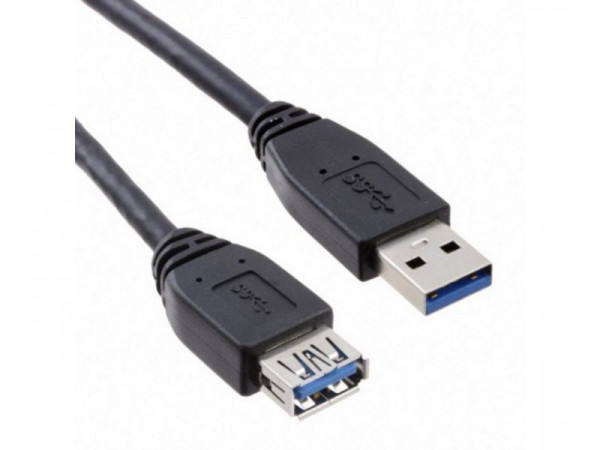 Kabl E-Green 3.0 USB A - USB A M/F 1.8m Produzni Crni