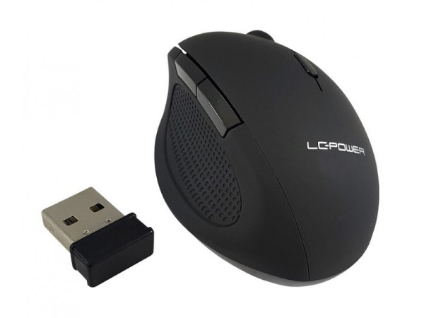 Mouse USB Wireless LC Power LC-M800BW 2.4Ghz Wireless 2000dpi Black