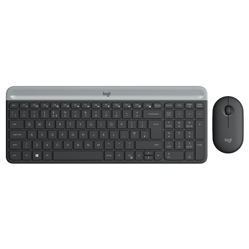 Bežična tastatura + Mis Logitech MK470 Slim YU Graphite