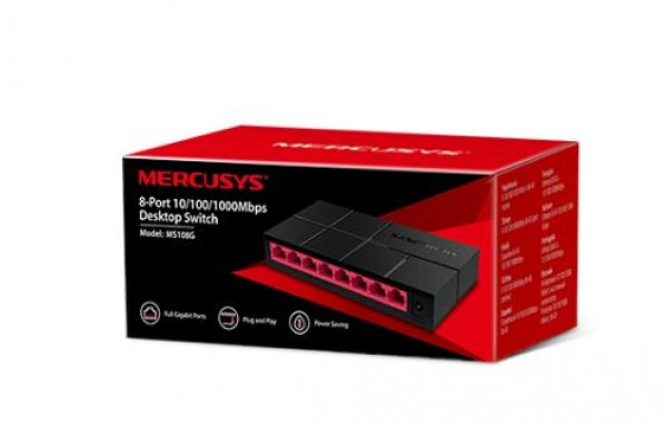 Switch Mercusys MS108G 8-port 101001000Mbps