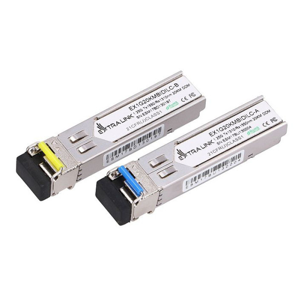 EXTRALINK SFP 1.25G WDM BIDI 1310/1550NM 20KM DDM 2PCS LC ( 1288 )