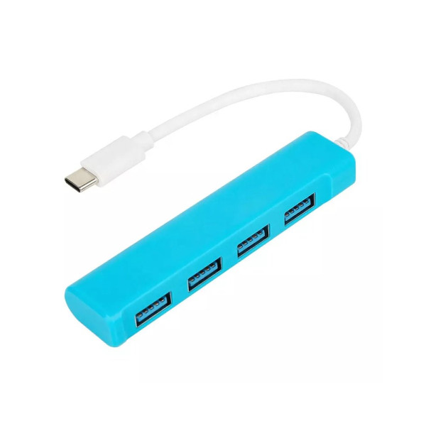 USB Hub 4 port Mark F709 3.0 Tip A Plavi