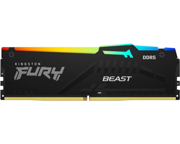 KINGSTON DIMM DDR5 16GB 5200MTs KF552C40BBA-16 Fury Beast RGB